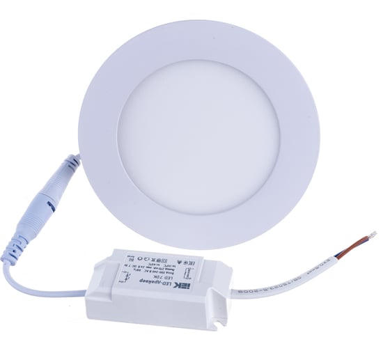 Светильник IEK, ДВО 1602 белый круг LED 7вт 4000К IP20 LDVO0-1602-1-7-K02