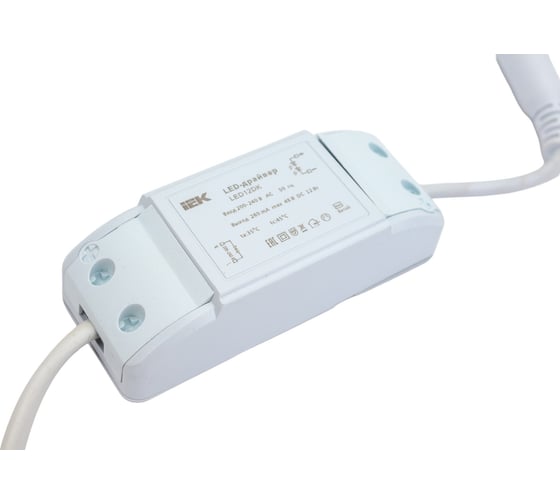Светильник IEK, ДВО 1605 белый круг LED 12вт 4000K IP20 LDVO0-1605-1-12-K02