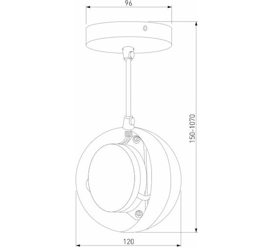 Накладной светильник Eurosvet DLN050, GX53, белый/золото a047809