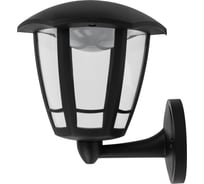 Садово-парковый светильник ЭРА ДБУ 078005 Дели 1 черный 6 гранный настенный IP44 светодиодный 8Вт 300 Б0064299