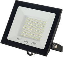 Прожектор светодиодный Very 100Вт, IP65 6500K, черный, (шт.) 89-0-650