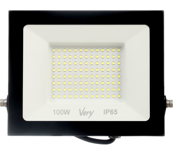 Прожектор светодиодный Very 100Вт, IP65 6500K, черный, (шт.) 89-0-650