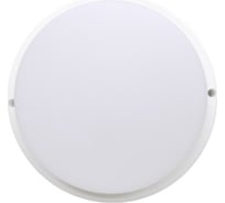 Светильник накладной Ecola LED ДПП с датчиком движения Круг IP65 матовый белый 24W 220V 6500K 210x45 DMRD24ELC