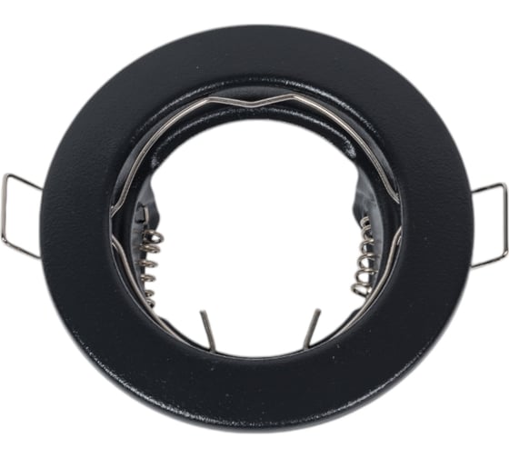 Светильник встраиваемый плоский Ecola Light MR16 DL90 GU5.3 Черный матовый 30x80 (кd74) FU1611EFY