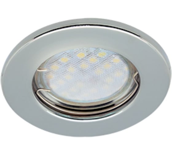 Светильник встраиваемый плоский Ecola Light MR16 DL90 GU5.3 Хром 30x80 - 2pack (кd74) FC1621EFY 1