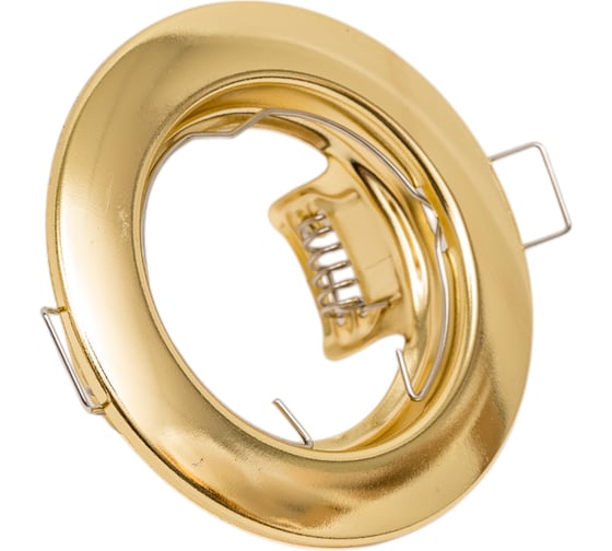 Светильник встраиваемый плоский Ecola Light MR16 DL90 GU5.3 Золото 30x80 (кd74) FG1611EFY