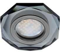 MR16 DL1652 GU5.3 Glass Стекло 8-угольник с прямыми гранями Черный / Черный хром 25x90 (кd74) Ecola FB1652EFF