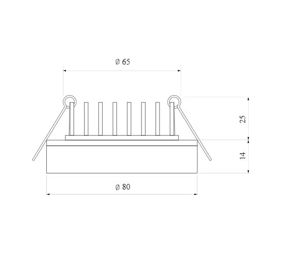 Встраиваемый светильник Elektrostandard DSKR80 5W 4200K BK черный a049707