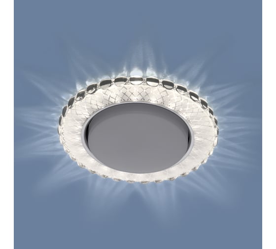 Встраиваемый светильник Elektrostandard 3034 GX53 SL/WH зеркальный/белый a047763