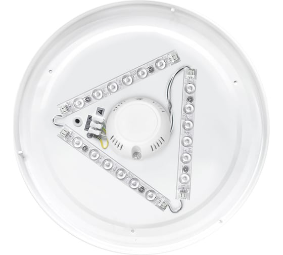 Светодиодный светильник Jazzway декоративный PPB Wave 24Вт 6500К IP20 d260х55 настенно-потолочный бытовой 5024946