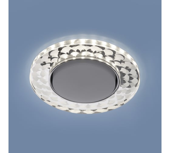Встраиваемый светильник Elektrostandard 3037 GX53 SL/WH зеркальный, белый a047766