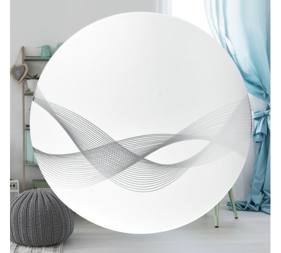 Светодиодный светильник Jazzway декоративный PPB Wave 12Вт 4000К IP20 d215х50 настенно-потолочный бытовой 5024625