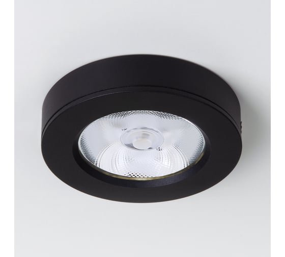 Накладной потолочный светильник Elektrostandard DLS030 10W 4200K черный a052414