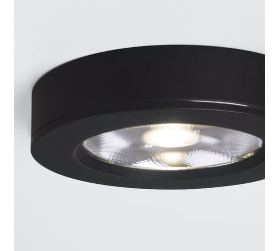 Накладной потолочный светильник Elektrostandard DLS030 10W 4200K черный a052414