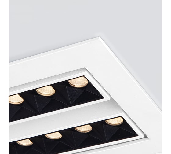 Встраиваемый светильник Elektrostandard 9923 LED 20W 4200K белый черный a052482