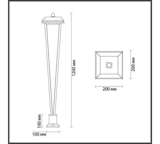 Уличный светильник ODEON LIGHT LED12W BEARITZ 6655/12GA 6655/12GA3