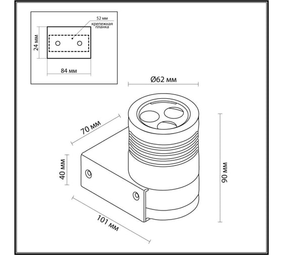 Фасадный светильник ODEON LIGHT LED6W STIMA 6648/6WL 6648/6WL3