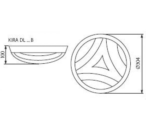 Герметичный светильник KANLUX KIRA DL-29B/ 7901