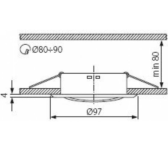 Точечный светильник KANLUX ARGUS CT-2115-G 304