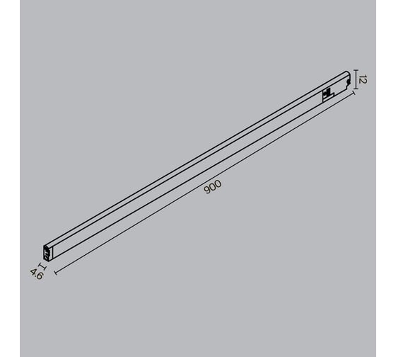 Трековый светильник MAYTONI Basis LED, 15W, Черный TR190-1-15W4K-B