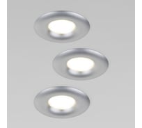 Встраиваемый точечный светильник Elektrostandard 123 MR16 серебро (комплект 3 шт) a068840
