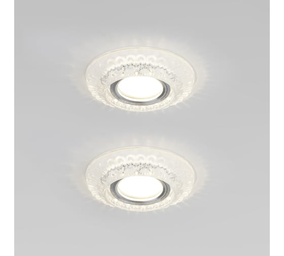 Светильник встраиваемый Elektrostandard 7247 MR16 прозрачный (комплект 2 шт) a068847 1