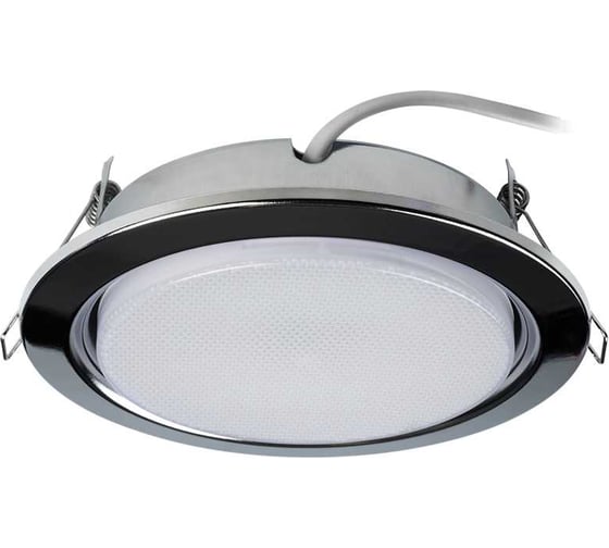 Встраиваемый точечный светильник Jazzway PGX70 15254.6 40Вт GX70 IP20 152х54мм встраиваемый глянцевый хромированный 1027641