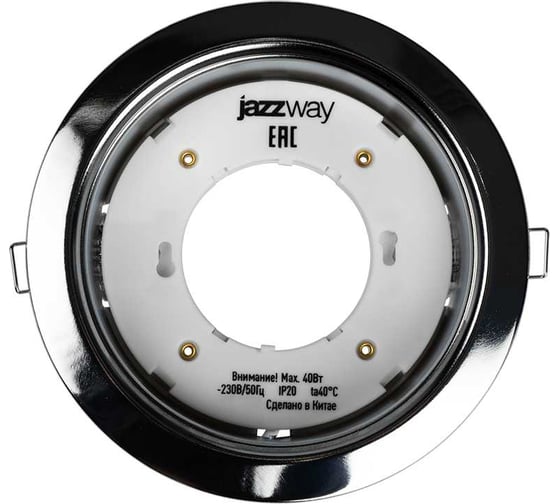 Встраиваемый точечный светильник Jazzway PGX70 15254.6 40Вт GX70 IP20 152х54мм встраиваемый глянцевый хромированный 1027641