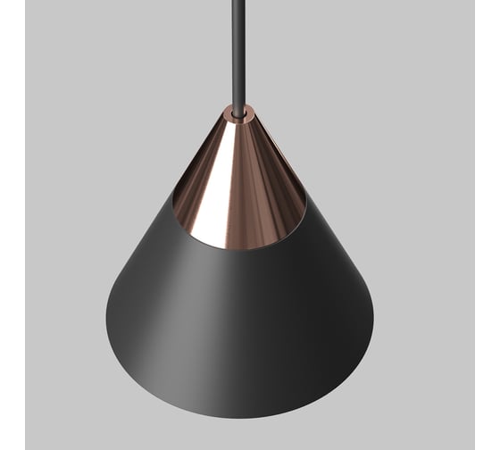 Трековый подвесной светильник MAYTONI Cono LED 7W Черный TR166-1-7W3K-M-B