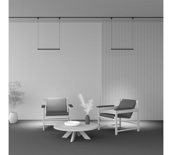 Трековый подвесной светильник MAYTONI Points LED 26W Черный TR169-1-26W3K-M-B
