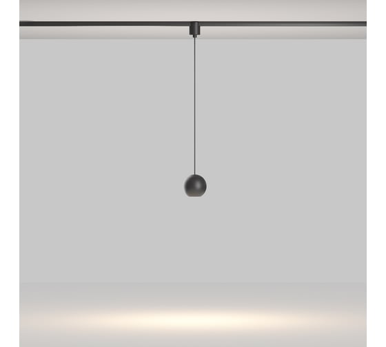 Трековый подвесной светильник MAYTONI Sfera LED 8W Черный TR165-1-8W3K-M-B