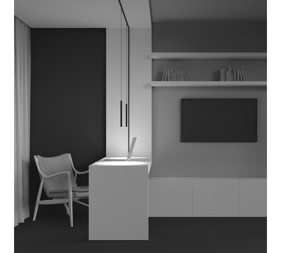 Трековый подвесной светильник MAYTONI Skim LED 3W Черный TR191-1-3W2.7K-M-B