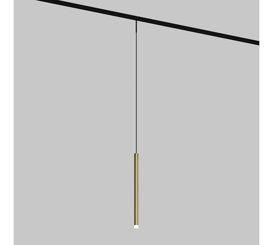 Трековый подвесной светильник MAYTONI Skim LED 3W Черный и Латунь TR191-1-3W4K-M-BBS