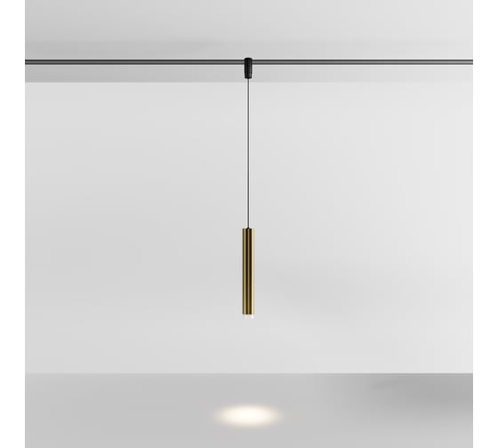 Трековый подвесной светильник MAYTONI Skim LED 5W Латунь TR210-1-5W3K-M-BBS