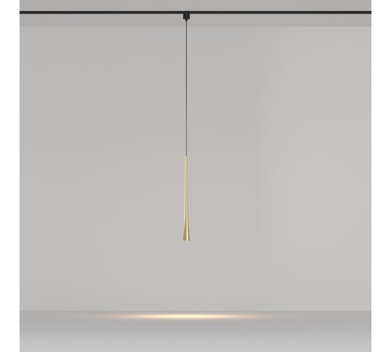 Трековый подвесной светильник MAYTONI Waist LED 7W Латунь TR167-1-7W3K-M-BS