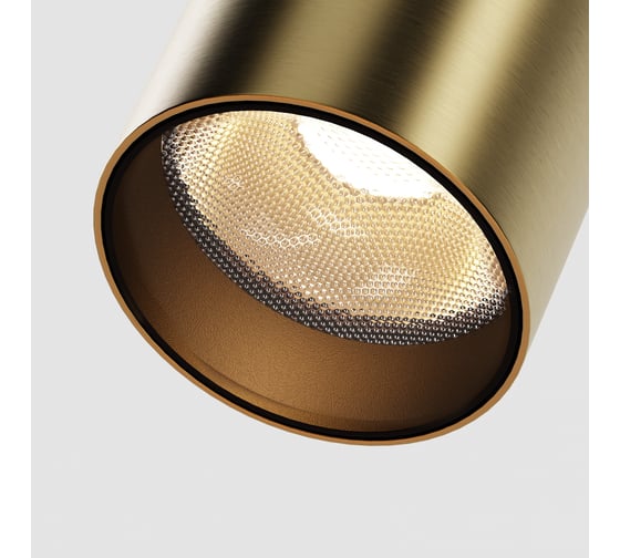 Трековый светильник MAYTONI Focus Led LED 10W Черный и Латунь TR201-1-10W3K-M-BBS