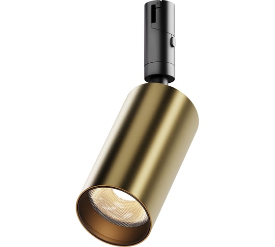 Трековый светильник MAYTONI Focus Led LED 15W Черный и Латунь TR201-1-15W3K-M-BBS 1
