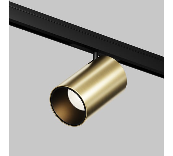 Трековый светильник MAYTONI Focus Led LED 5W Черный и Латунь TR187-1-5W2.7K-M-BBS
