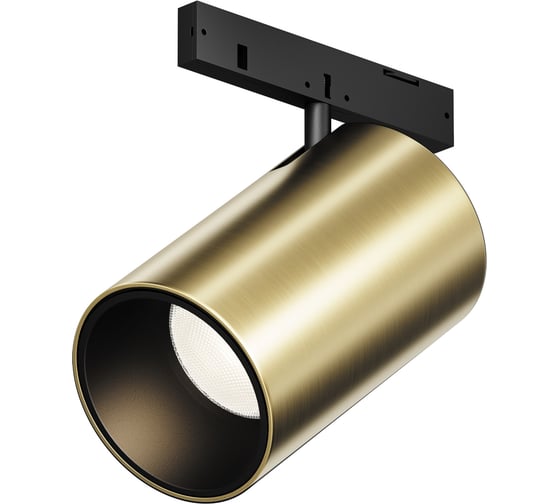 Трековый светильник MAYTONI Focus Led LED 5W Черный и Латунь TR187-1-5W3K-M-BBS 1