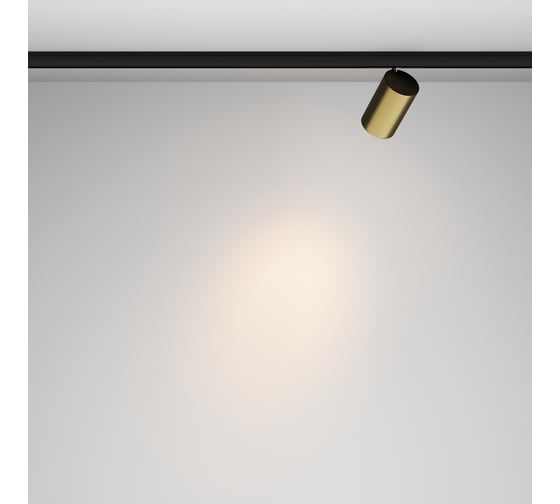 Трековый светильник MAYTONI Focus Led LED 5W Черный и Латунь TR187-1-5W3K-M-BBS