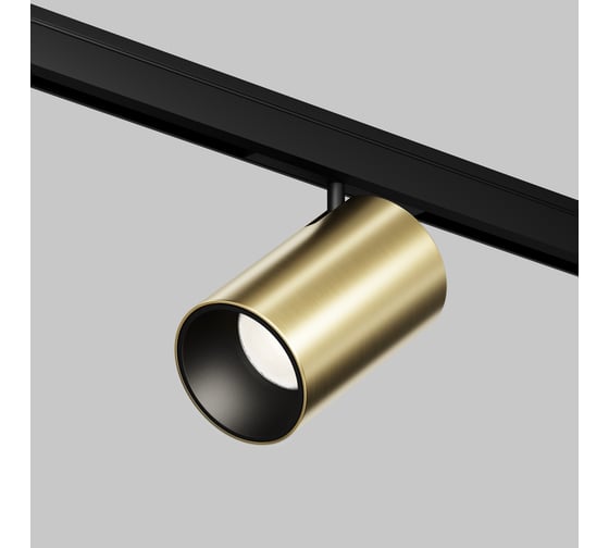 Трековый светильник MAYTONI Focus Led LED 5W Черный и Латунь TR187-1-5W4K-M-BBS