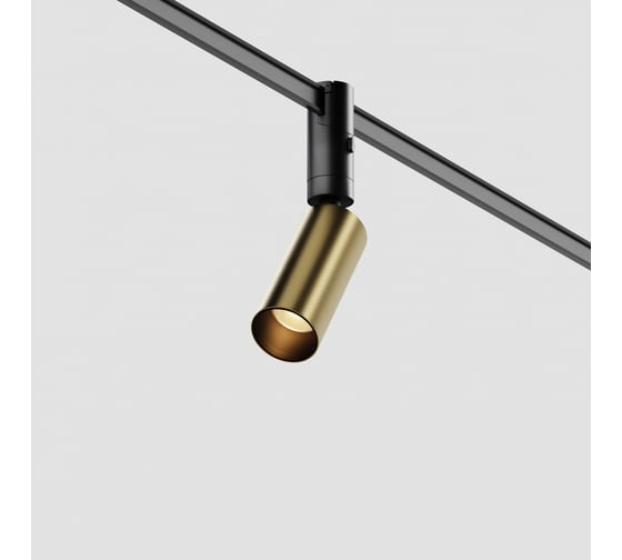 Трековый светильник MAYTONI Focus Led LED 5W Черный и Латунь TR201-1-5W3K-M-BBS