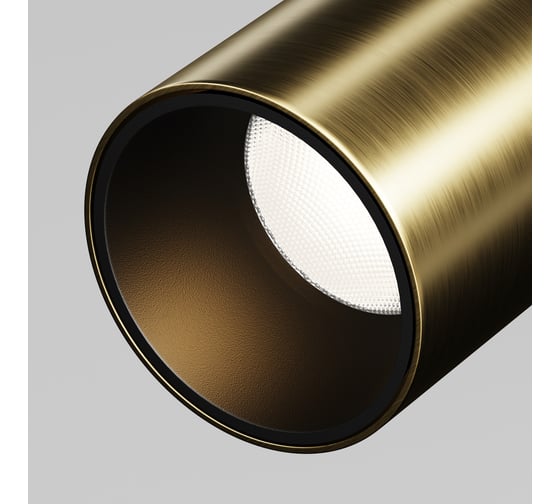 Трековый светильник MAYTONI Focus Led LED 9W Черный и Латунь TR187-1-9W2.7K-M-BBS
