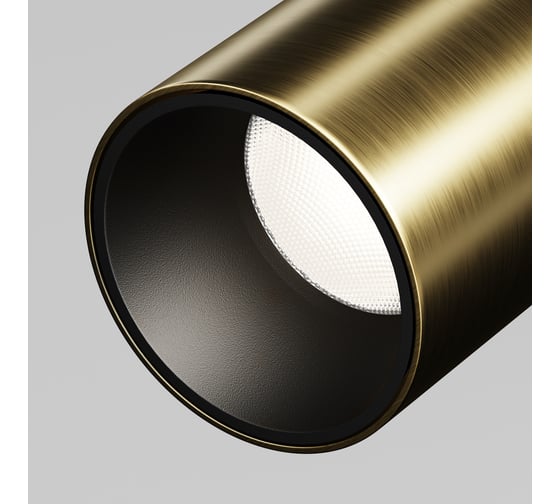 Трековый светильник MAYTONI Focus Led LED 9W Черный и Латунь TR187-1-9W4K-M-BBS