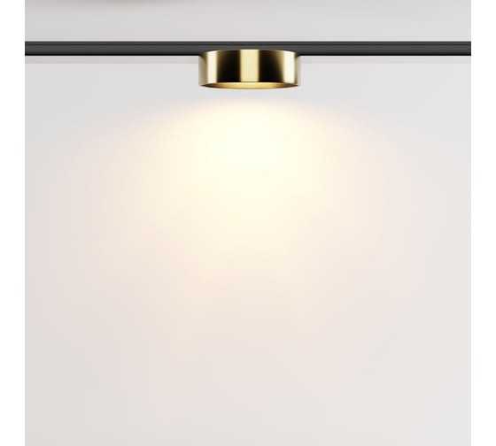 Трековый светильник MAYTONI Zon LED 12W Черный и Латунь TR189-1-12W2.7K-BBS