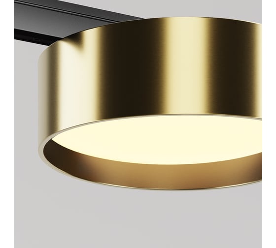 Трековый светильник MAYTONI Zon LED 12W Черный и Латунь TR189-1-12W3K-BBS
