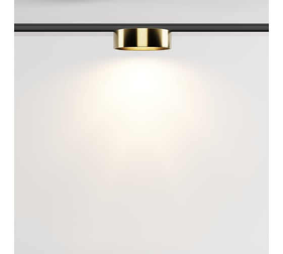 Трековый светильник MAYTONI Zon LED 12W Черный и Латунь TR189-1-12W3K-BBS