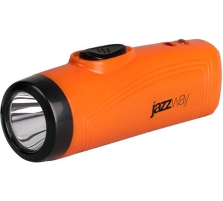 Фонарь JazzWay Accu1-L1W-og оранжевый, Li-ion, промо 5006706