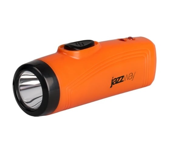 Фонарь JazzWay Accu1-L1W-og оранжевый, Li-ion, промо 5006706