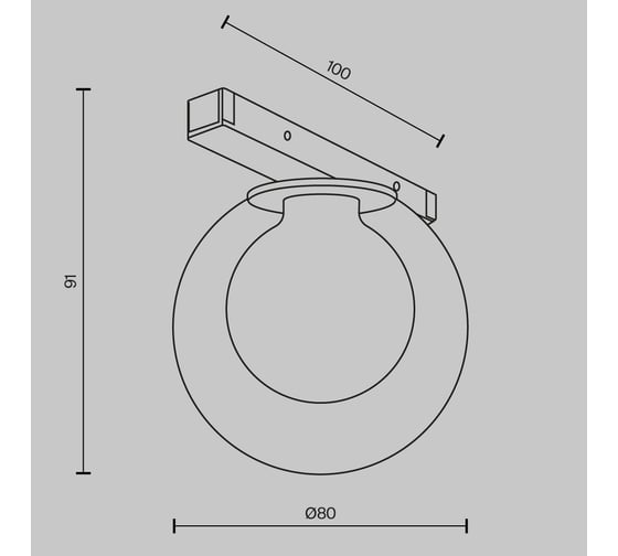 Трековый светильник MAYTONI Bubble LED 4W Черный TR181-1-4WTW-B